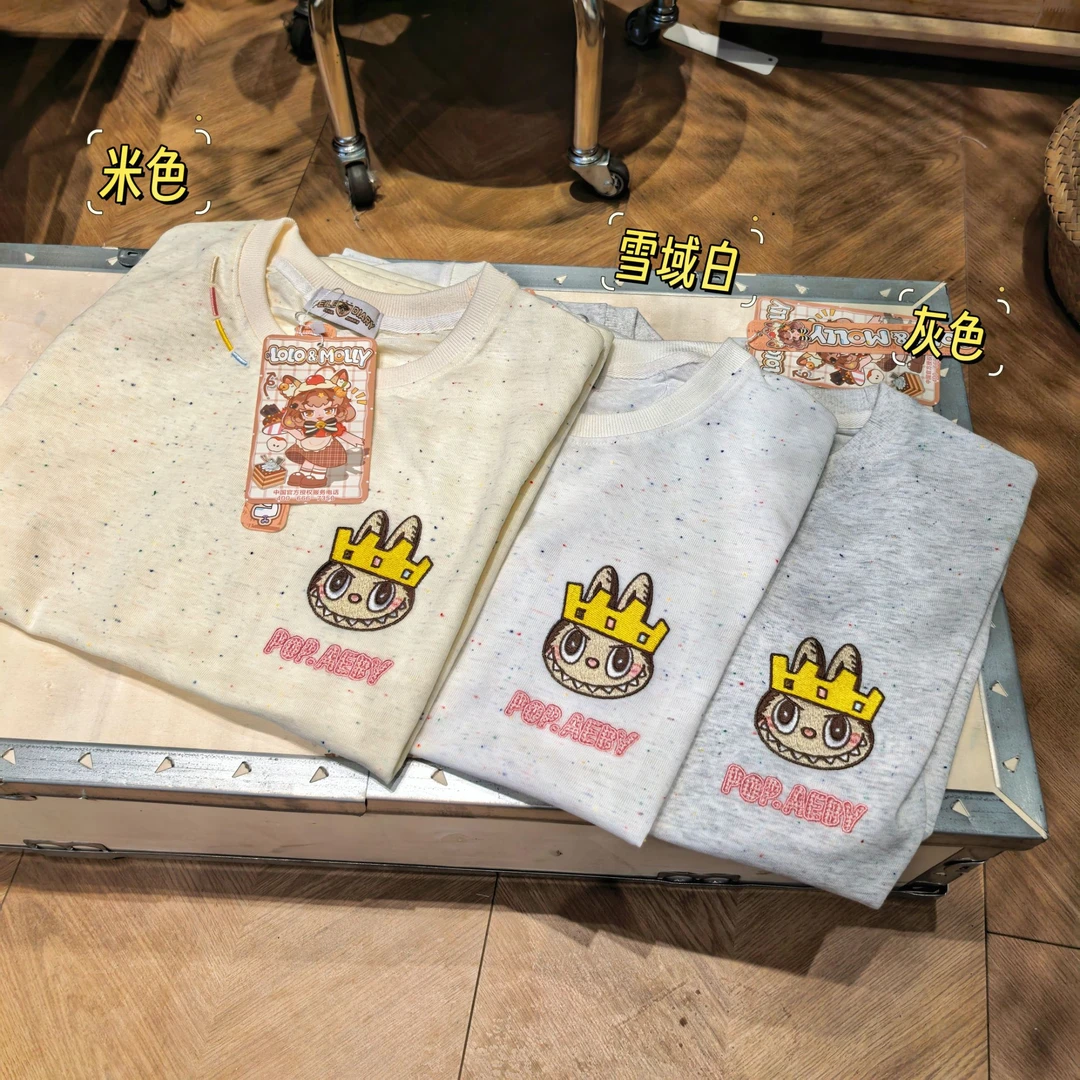 新款王冠布布 雪花棉刺绣T恤 2377
