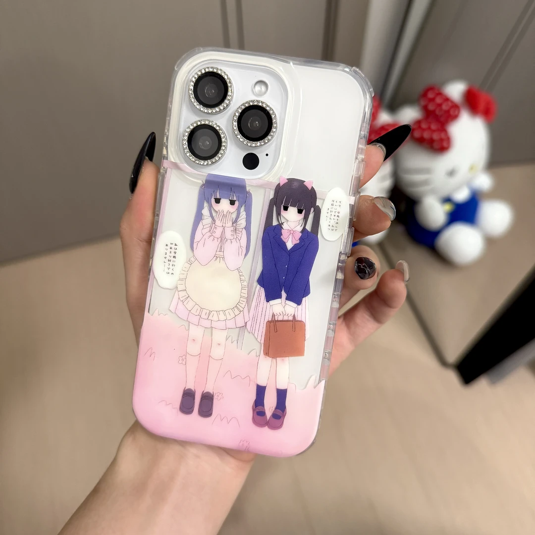 【包相机保护按键】双层IMD爱心气囊圆边提包少女适用苹果16/15/14