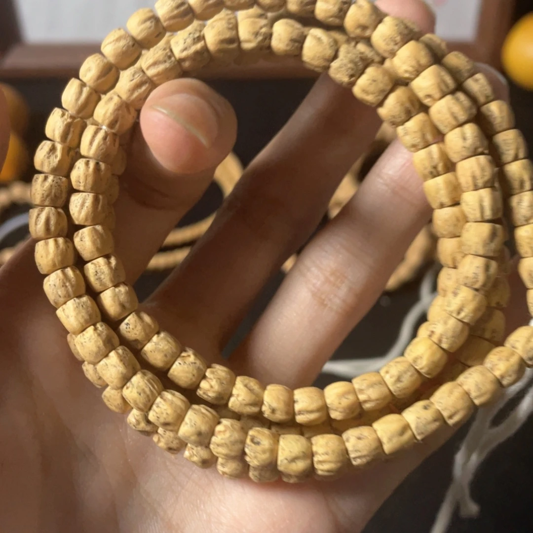 权***威吊坠柏香籽/百香籽6左右精工方块顺108长串