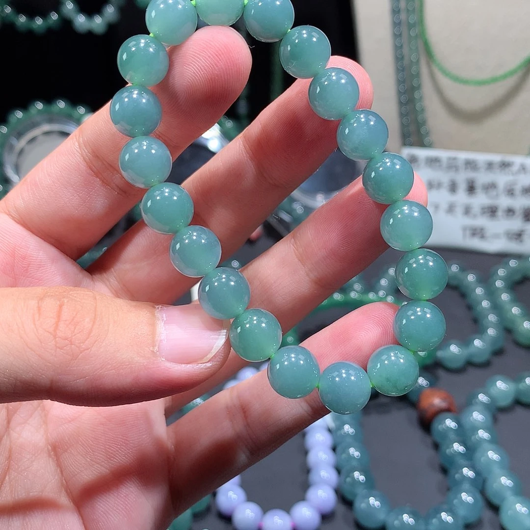 未镶嵌手串翡翠天然a货翡翠手串9+