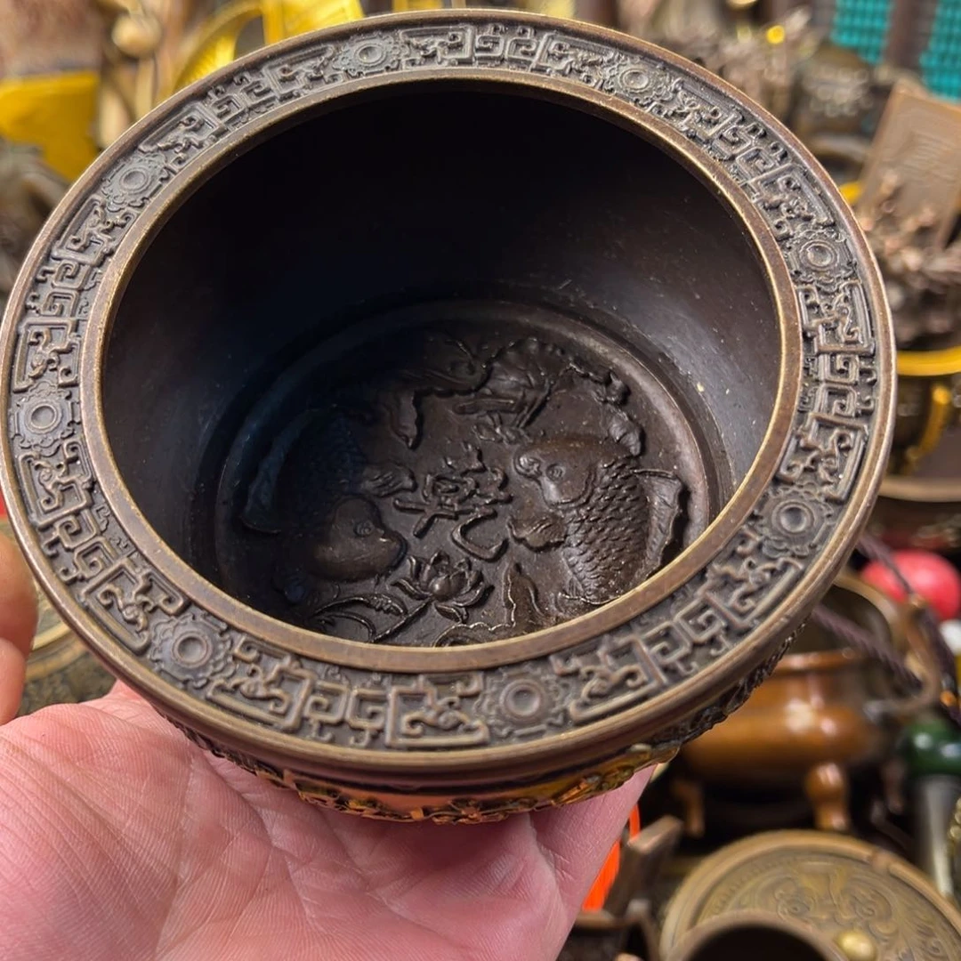 茶壶香炉铜器摆件