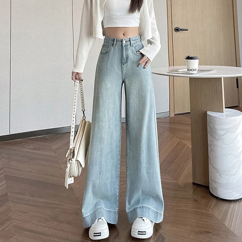 【夏日风暴】小个子定制阔腿裤梨形天菜百搭休闲牛仔裤2025