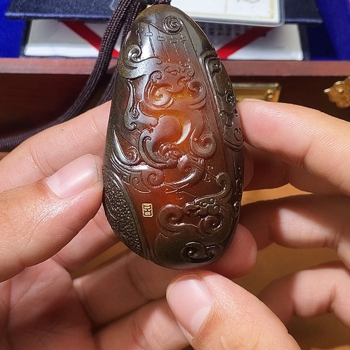 和田玉未镶嵌颈饰观**涛HX