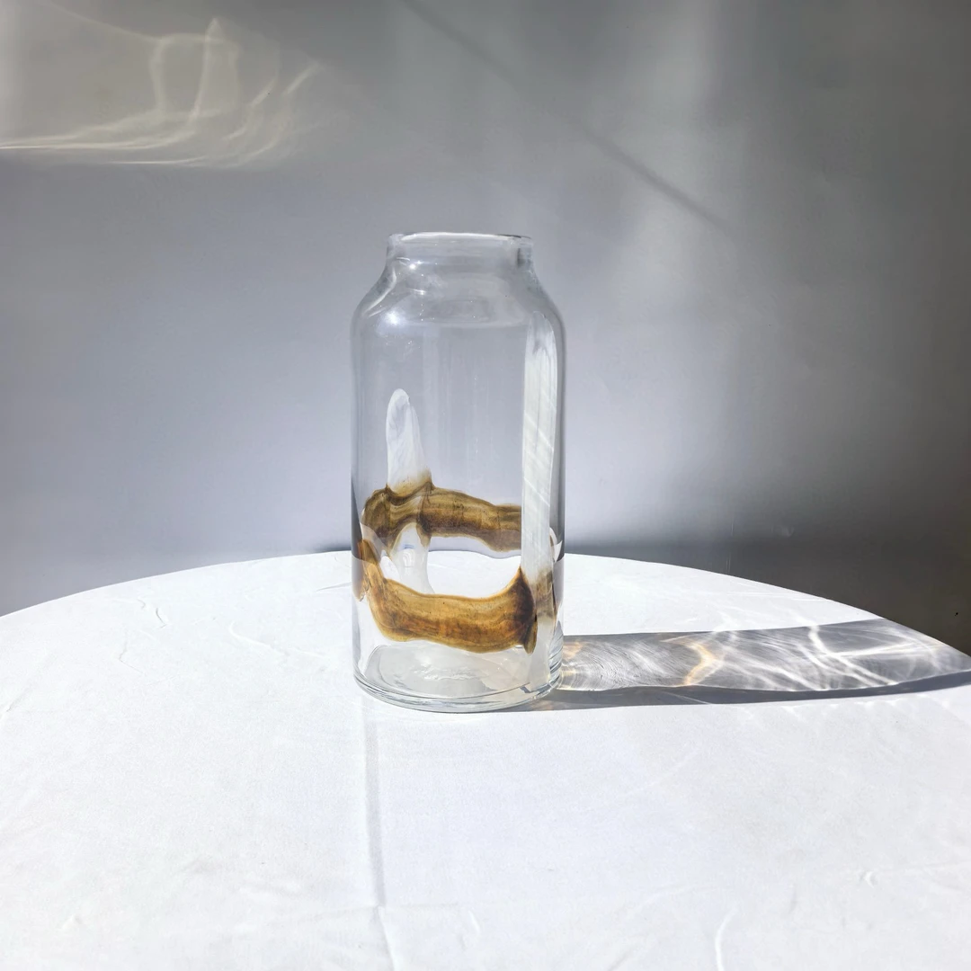 鲜花琉璃花瓶摆件客厅插花创意水培干花瓶摆件