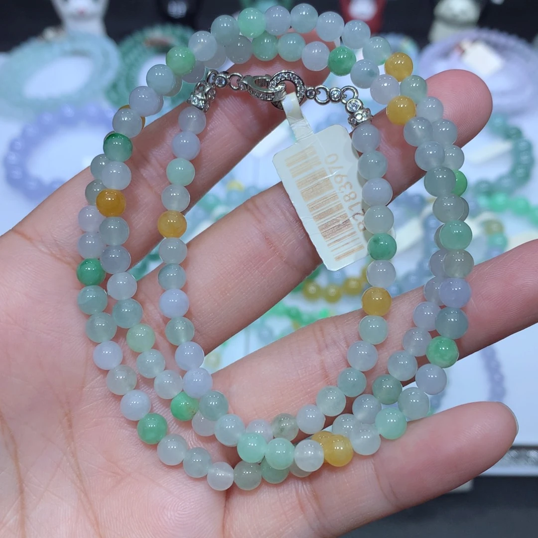 翡翠未镶嵌手串天然