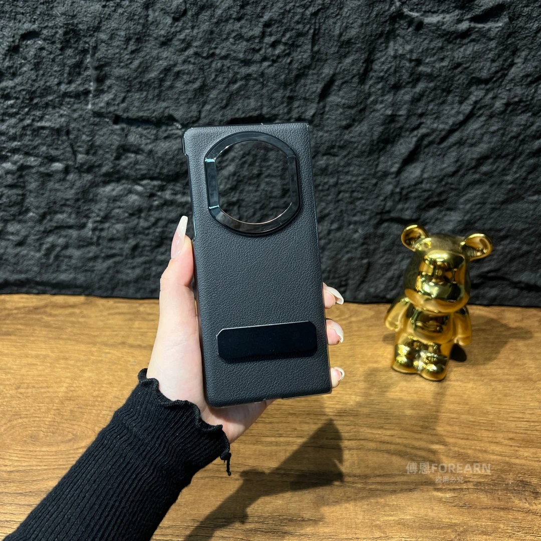 适用于华为MateX7手机壳mate x7折叠屏真皮支架超薄无边框保护套