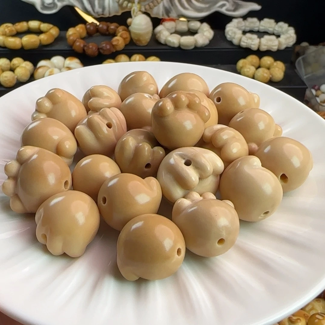 吊坠菩提根/象牙果微瑕牙果奶茶色猫爪10颗