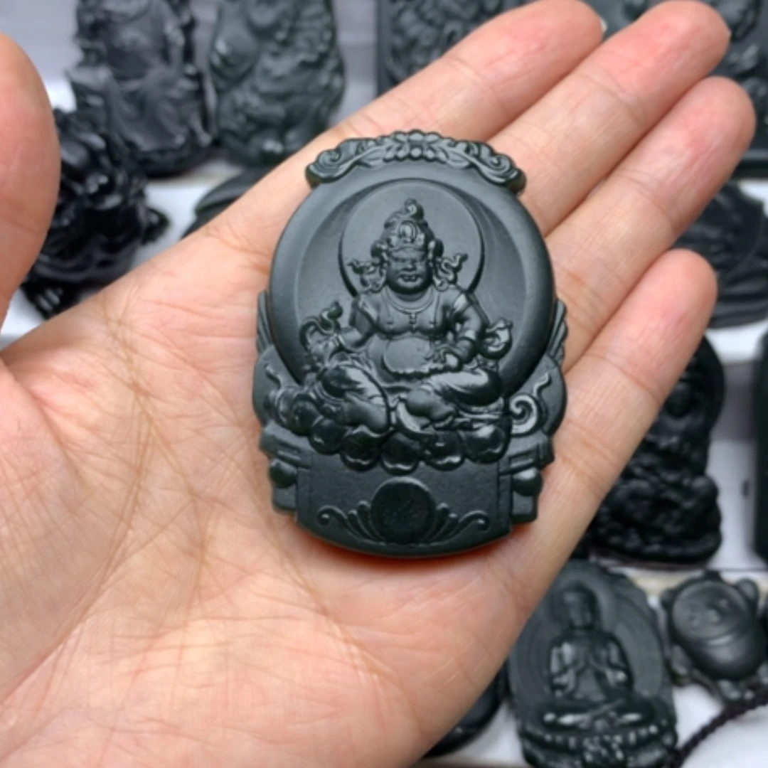 【闪购商品】颈饰未镶嵌和田玉双面雕刻