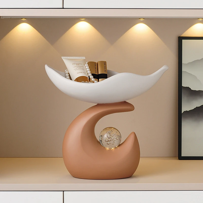 奢高级招财桌面收纳摆件家居客厅电视酒柜玄关办公室乔迁装饰品29