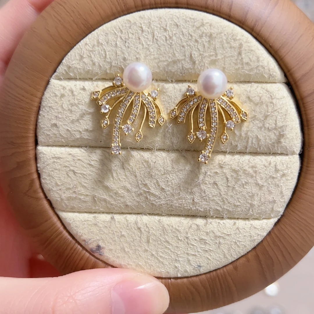 银S925镶嵌淡水珍珠原创作品