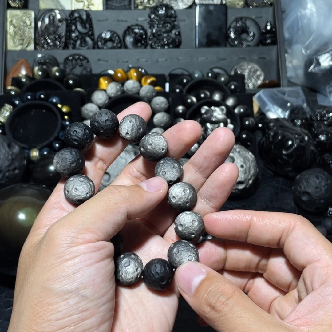 快***ノ黑曜岩未镶嵌珠宝奇石