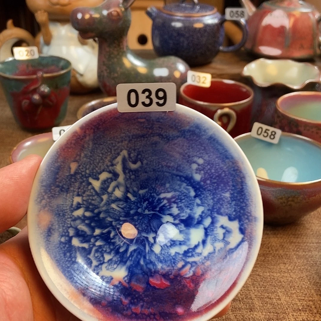 瓷片钧瓷摆件摆件摆件摆件