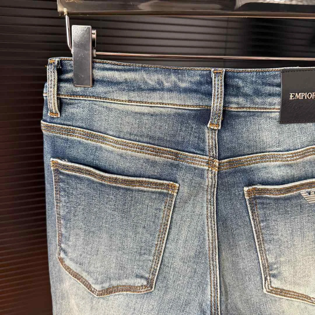 2025新款高端欧货中腰修身小直筒牛仔裤6603