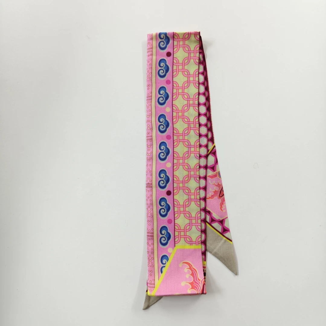 PD002 粉色格格玫瑰花香飘带  6cm*120cm长