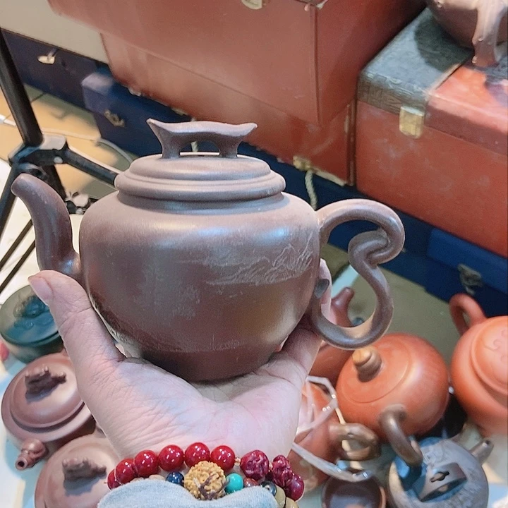 紫砂茶杯宜兴紫砂全手工制作