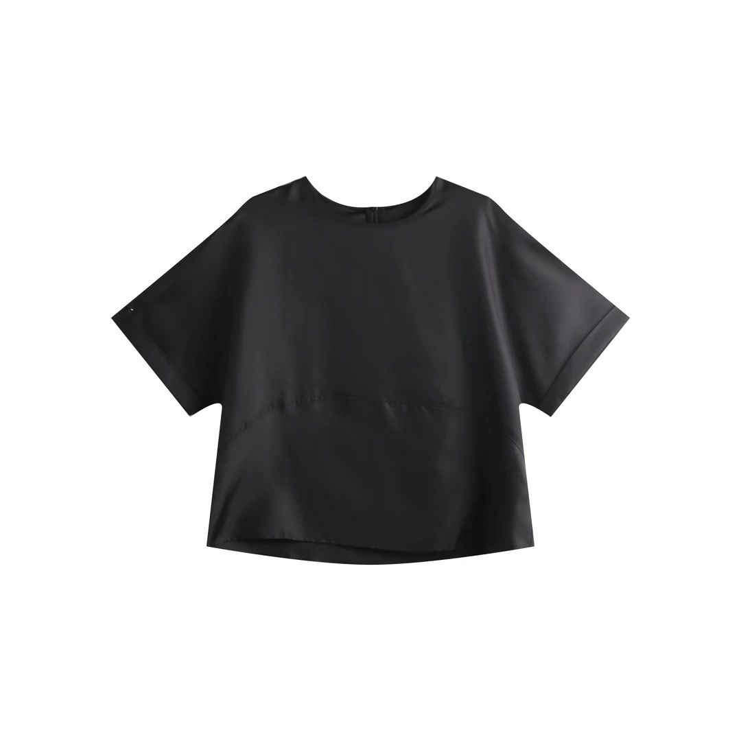 新款桑蚕丝时尚T恤衫2024夏YJHY-622279