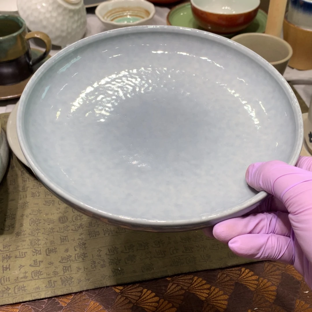 陶景德镇粗陶复古盘碗微瑕