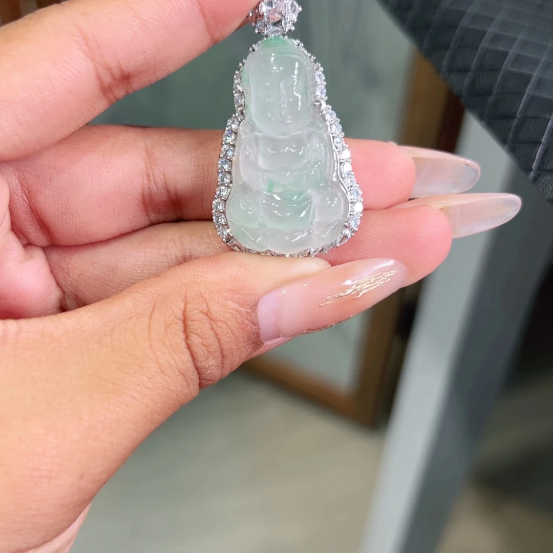 石英质玉未镶嵌吊坠(不含链)