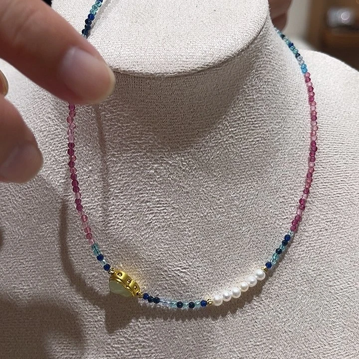 淡水珍珠合金手链