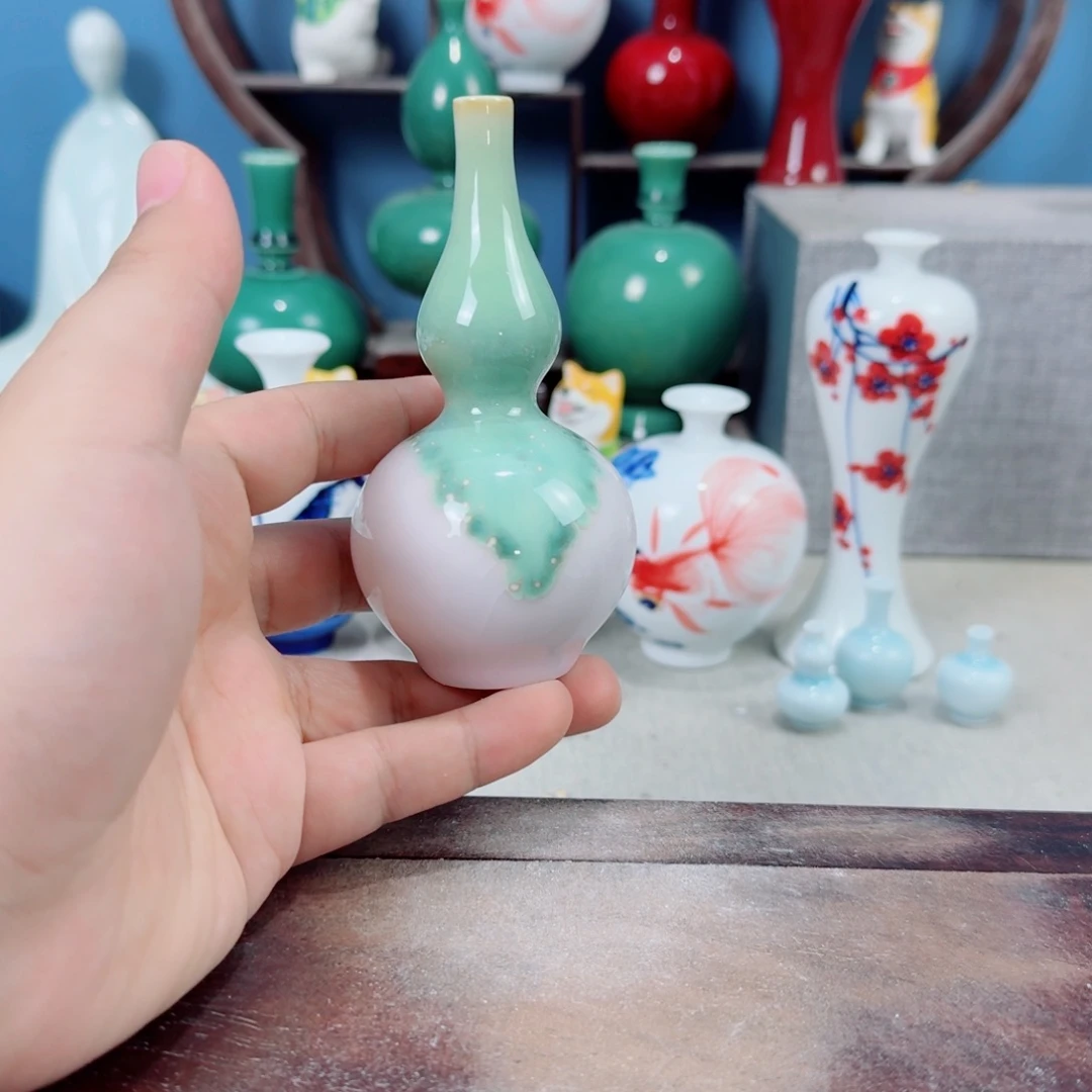 陶瓷手工小花器摆件