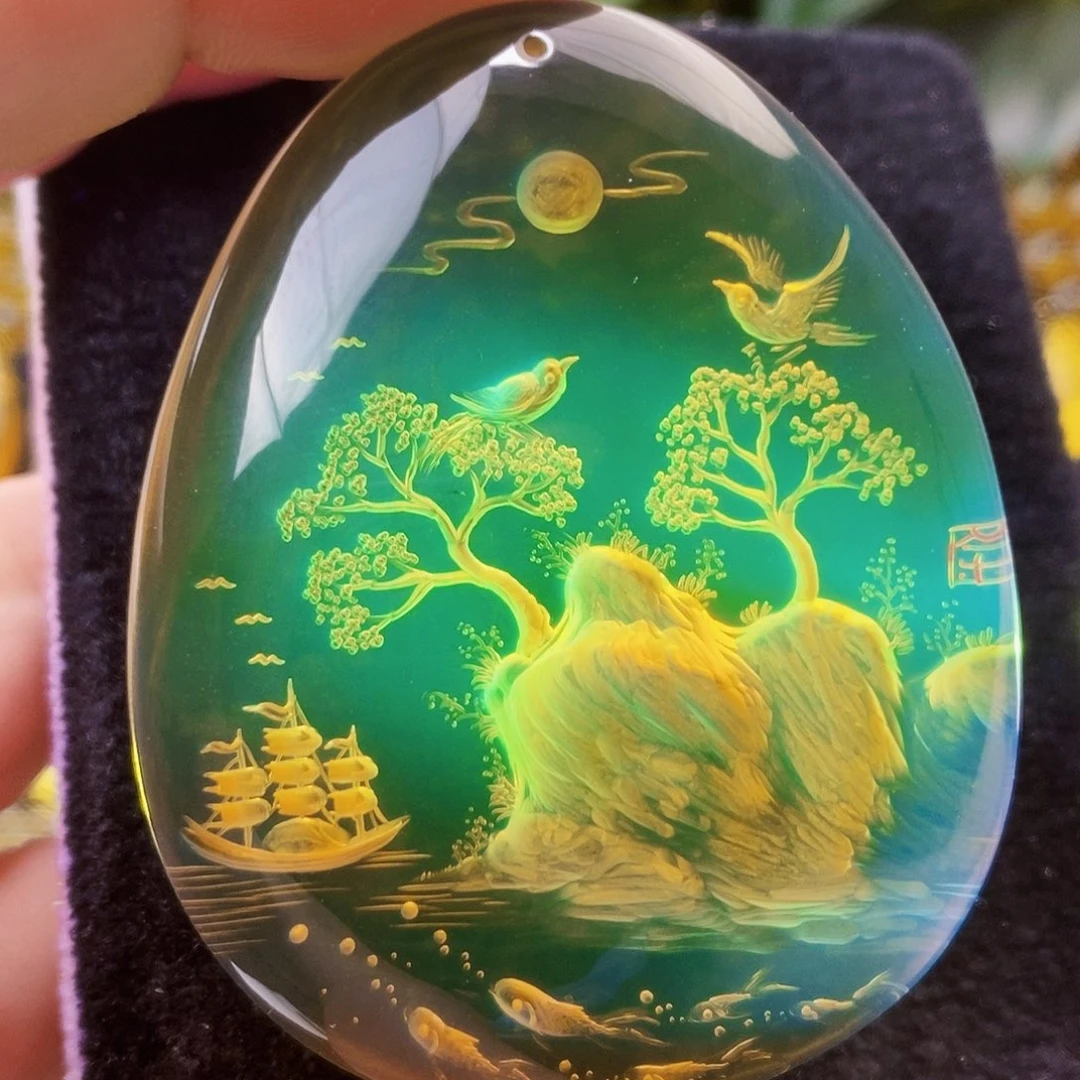 【闪购商品】蓝珀吊坠(不含链)未镶嵌