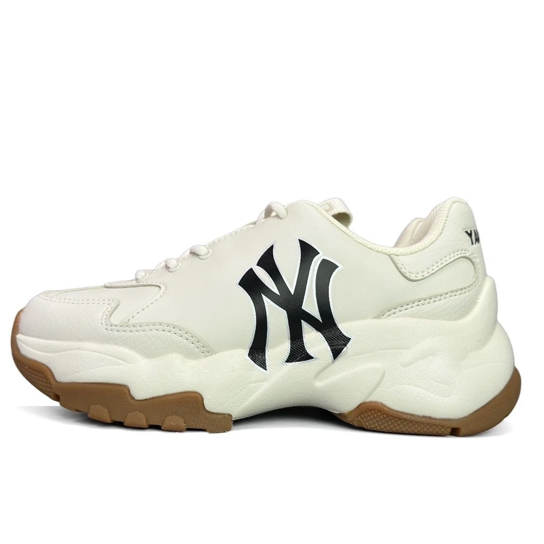 MLB Big Ball Chunky  低帮 运动鞋 男女同款 浅米黄色3ASHC104N