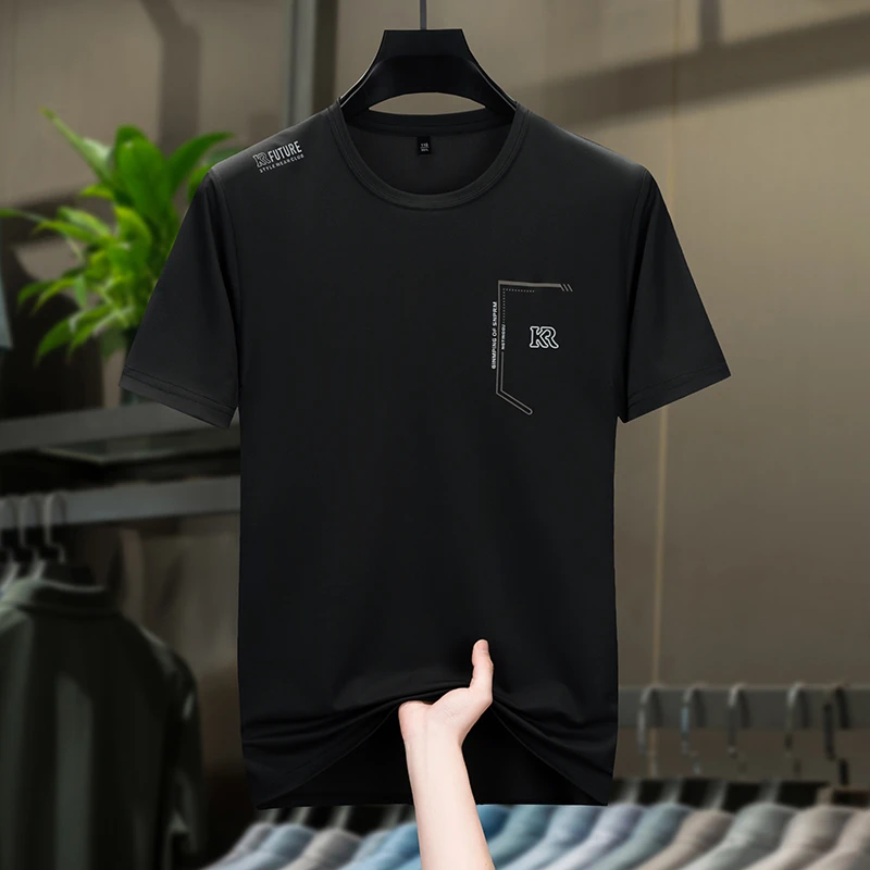 短袖夏季T恤男士遮短袖t恤透气打底衫运动宽松简约