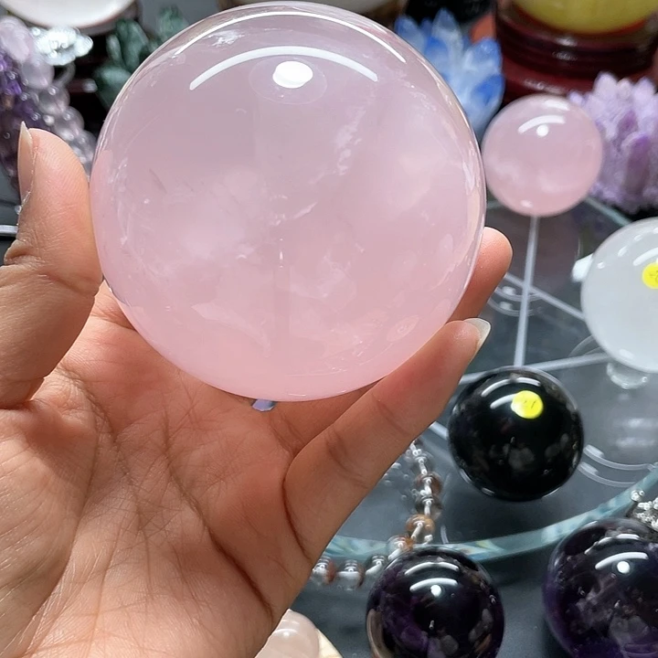 水晶水晶粉卡8A341未镶嵌