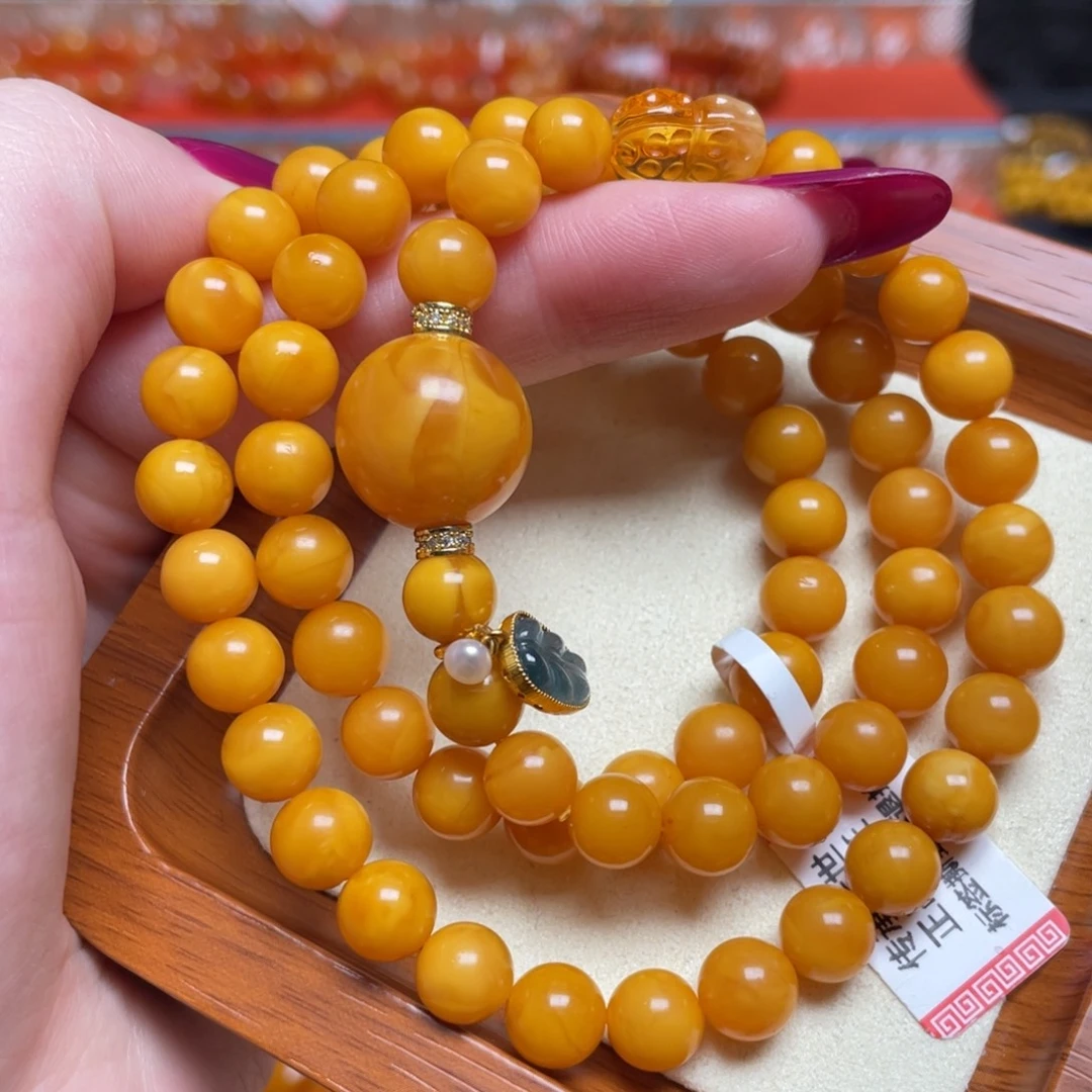 蜜蜡未镶嵌手链手串