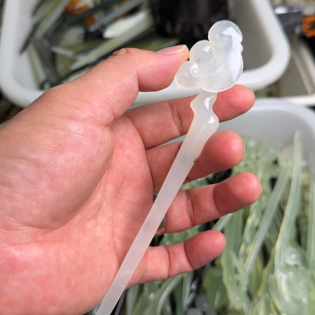 未镶嵌蛇纹石玉发饰