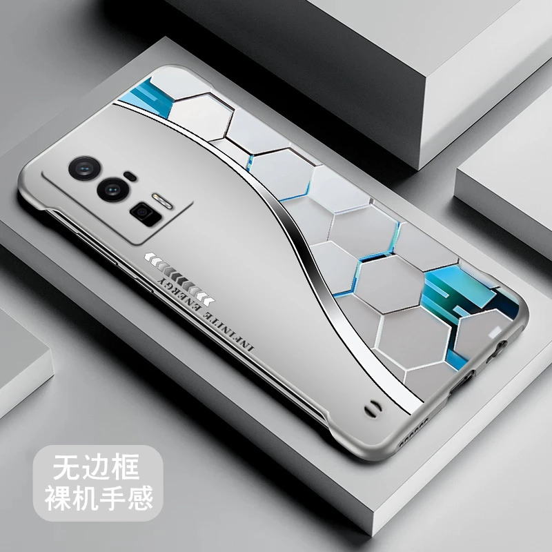 科幻菱形适用小米红米k60pro手机壳REDMIK60无边框k60e男生红米k
