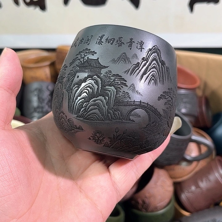 茶杯紫砂全手工紫砂主人杯
