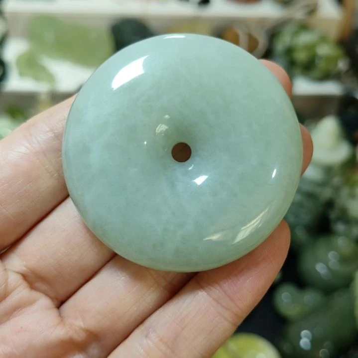 岫玉平安扣未镶嵌