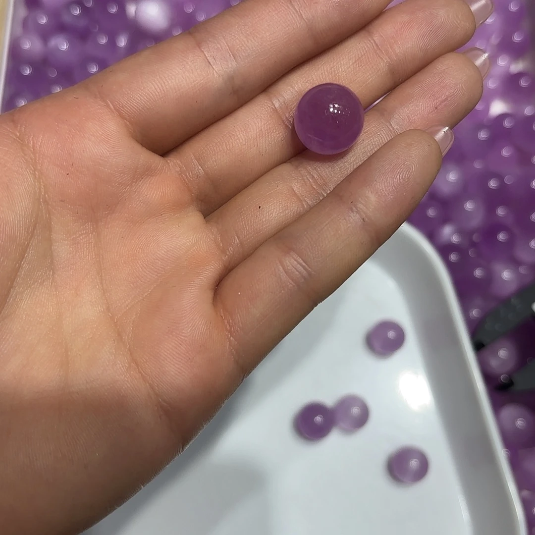 A***U未镶嵌手链紫晶天然紫锂辉单珠