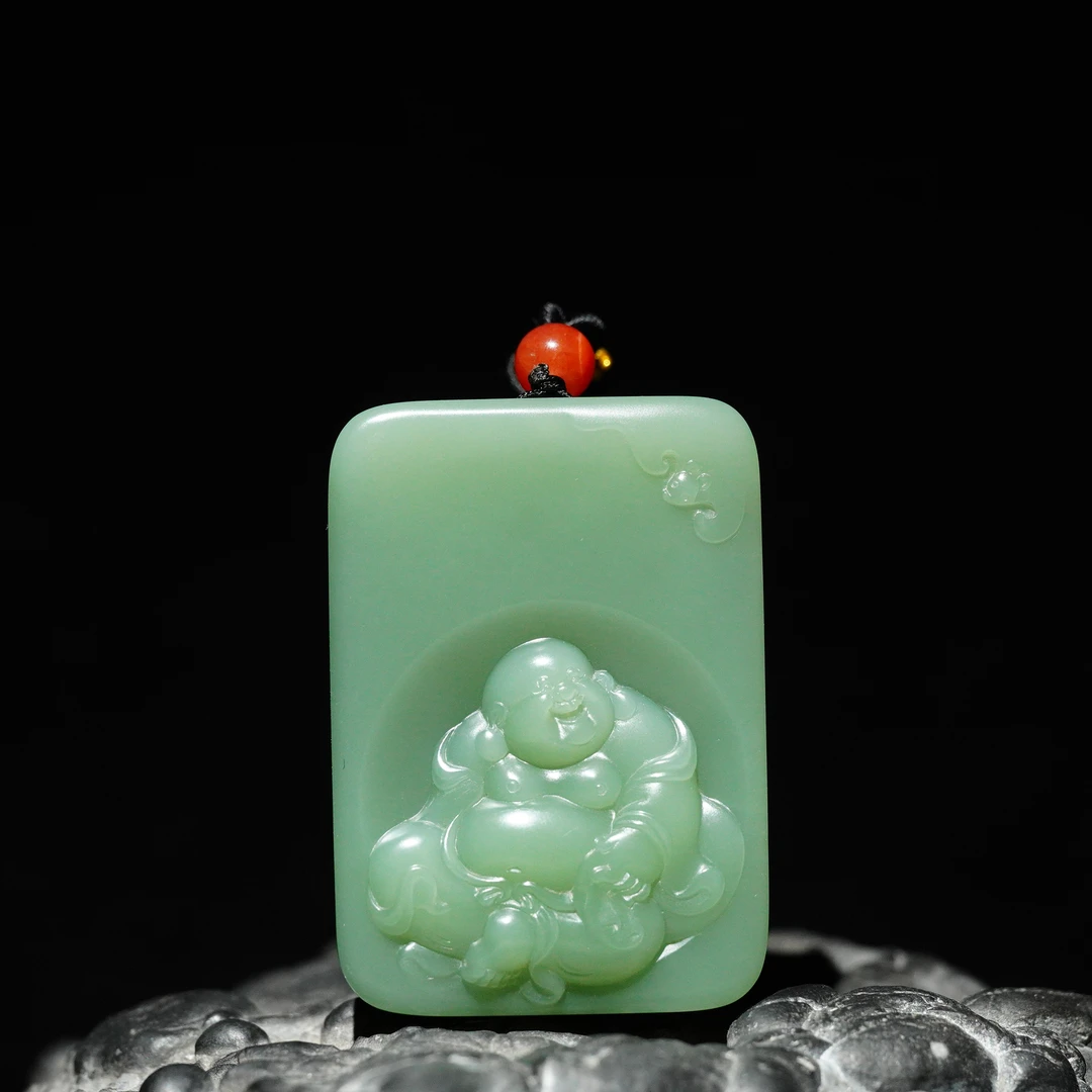 【杨老师甄选】碧玉弥勒佛