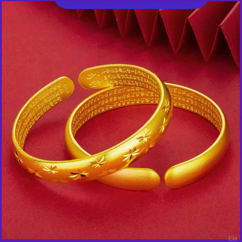 福开口百 磨砂金色仿真镯子手环版锌合金亚克力手镯手镯女