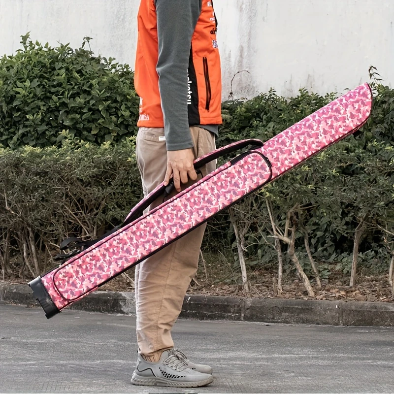 硬壳2025新款鱼杆包1.3米PU杆包伞包竿包一体硬壳手竿包鱼具包