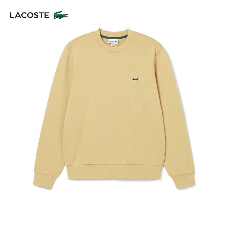 LACOSTE法国鳄鱼男装24秋季纯色圆领休闲百搭舒适套头卫衣|SH1645
