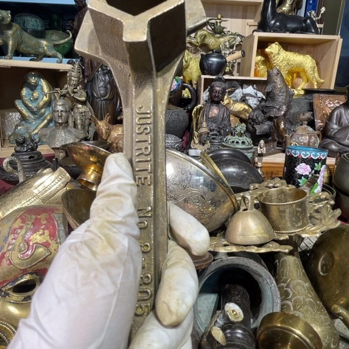 农**花大阪回流铜器摆件150