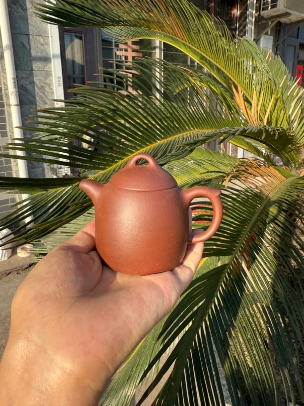 秦权壶紫泥100cc无添加手工壶瑕疵多要求高慎拍