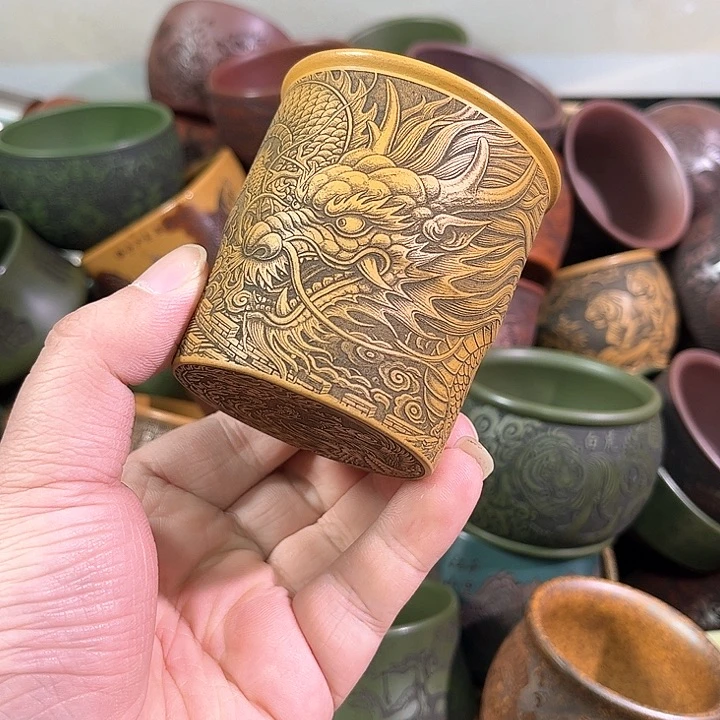 茶杯紫砂全手工紫砂主人杯