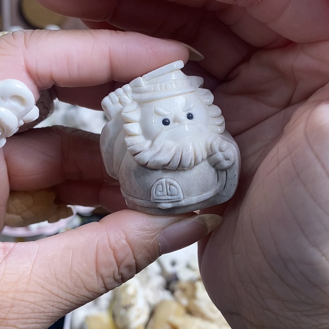 鹿骨把件9号奶凶钟馗