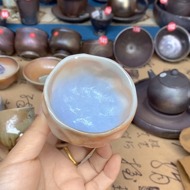 杯子全手工纯柴烧裸烧茶器