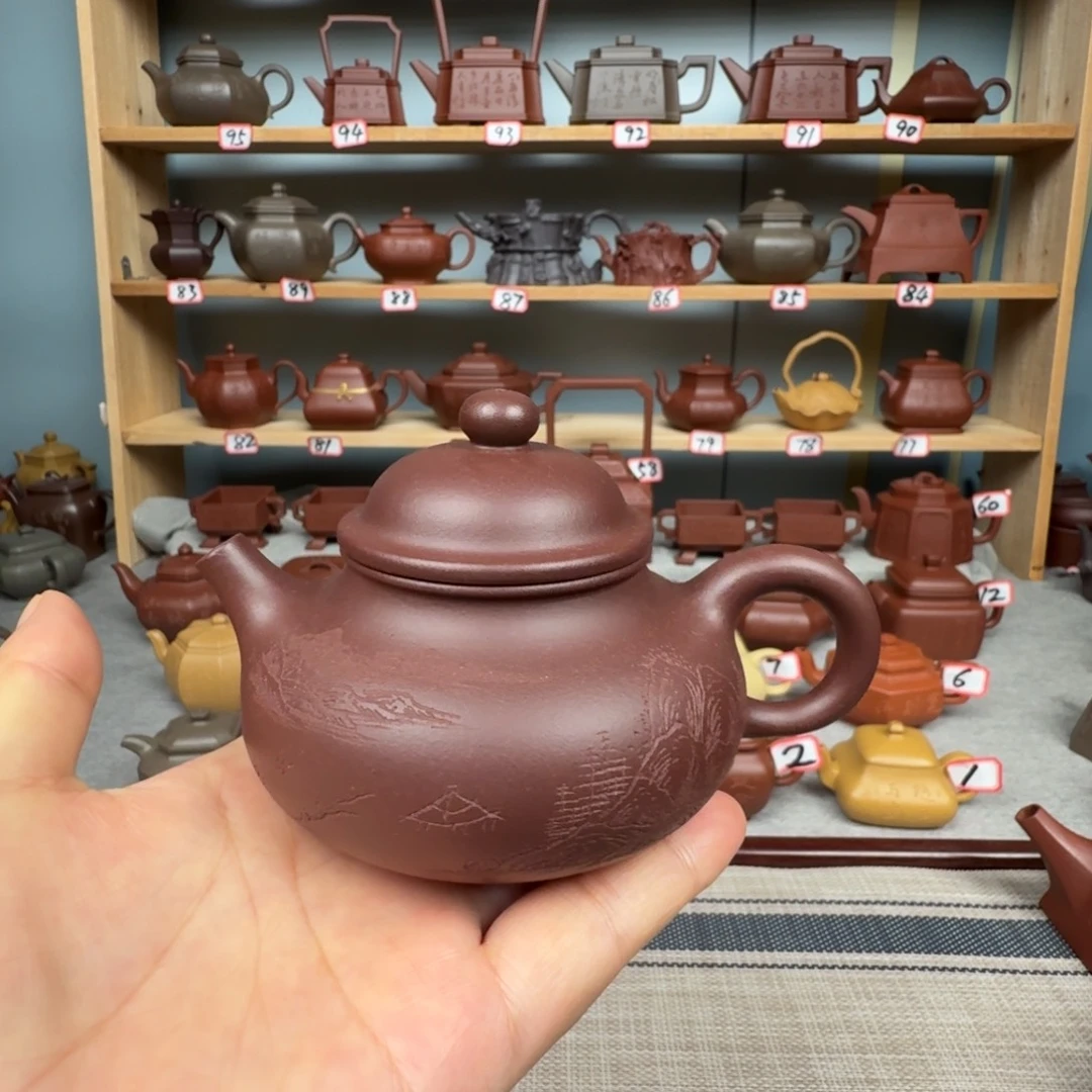 底槽青茶壶半手工制作