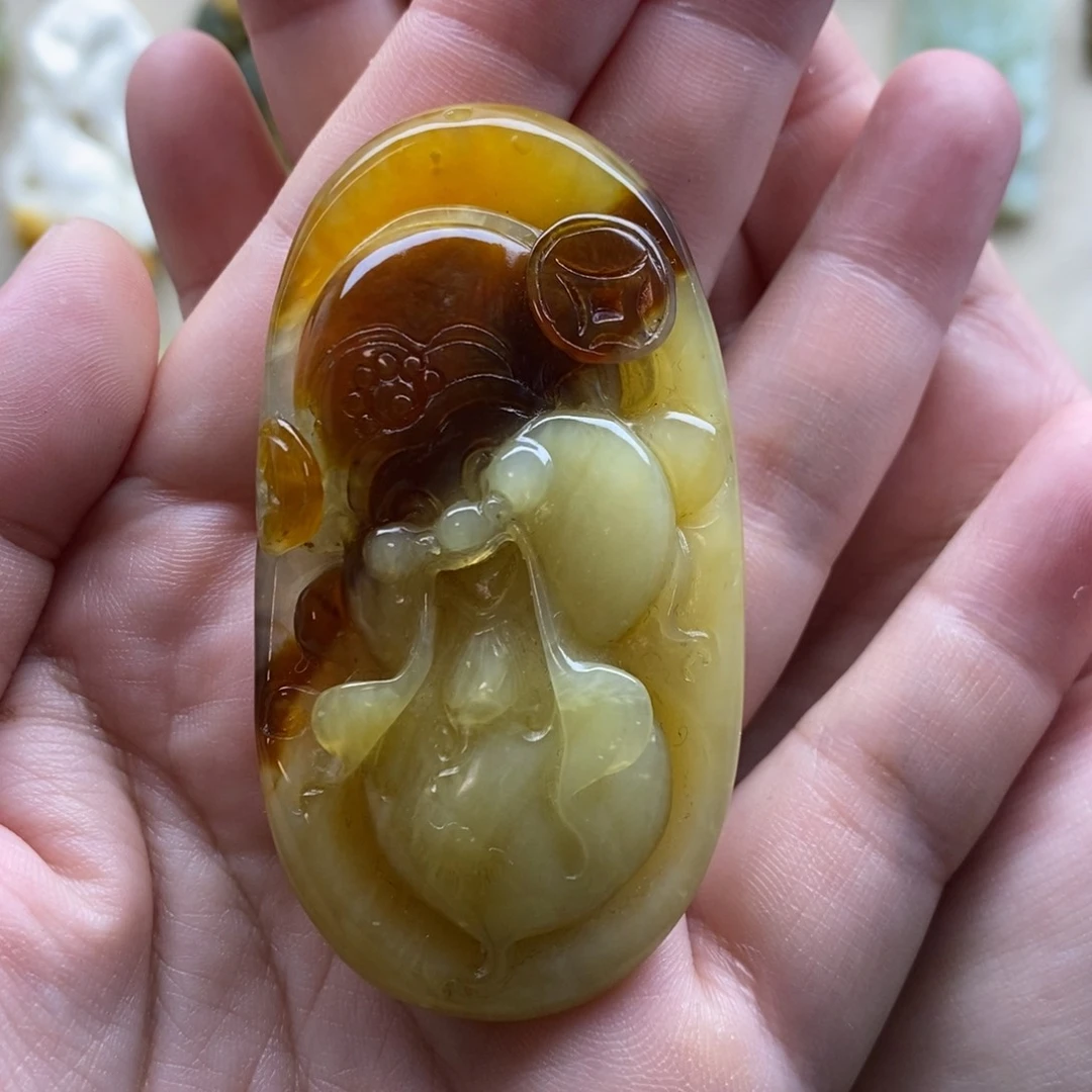 【闪购商品】岫玉未镶嵌颈饰财神