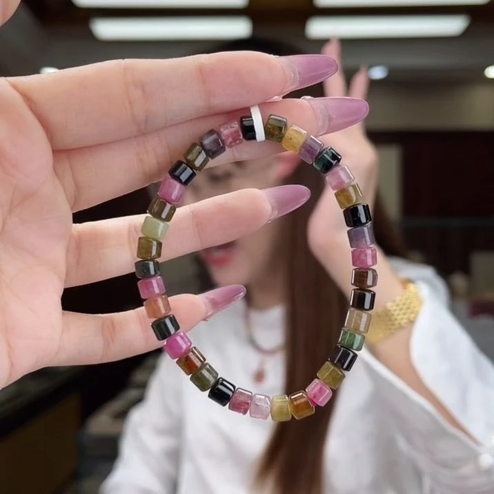 03451417/未镶嵌碧玺碧玺直切手串17多样性发货