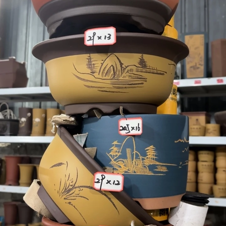 花盆紫砂100-5。