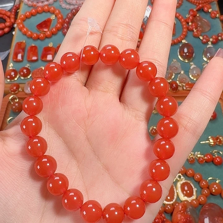 南红玛瑙未镶嵌8+单圈