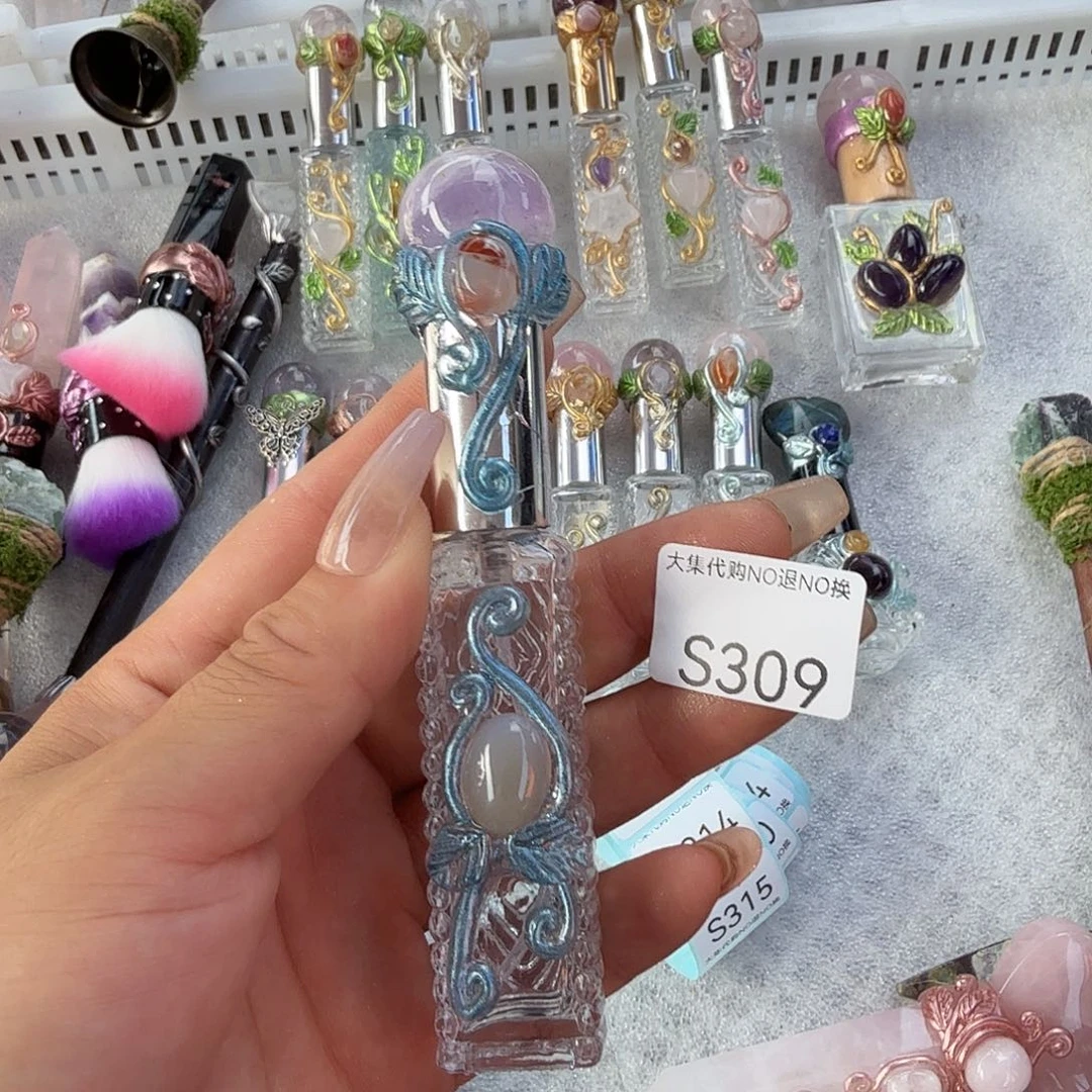 鱼***阿未镶嵌颈饰绿水晶紫水晶