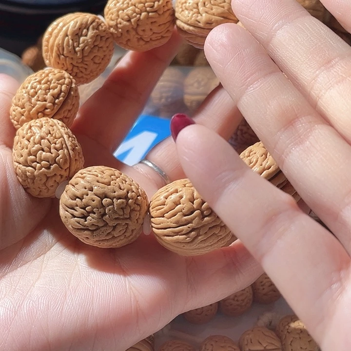 金***玩桃核吊坠桃核手串钱袋子43